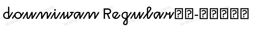 douniwan Regular果体字体转换